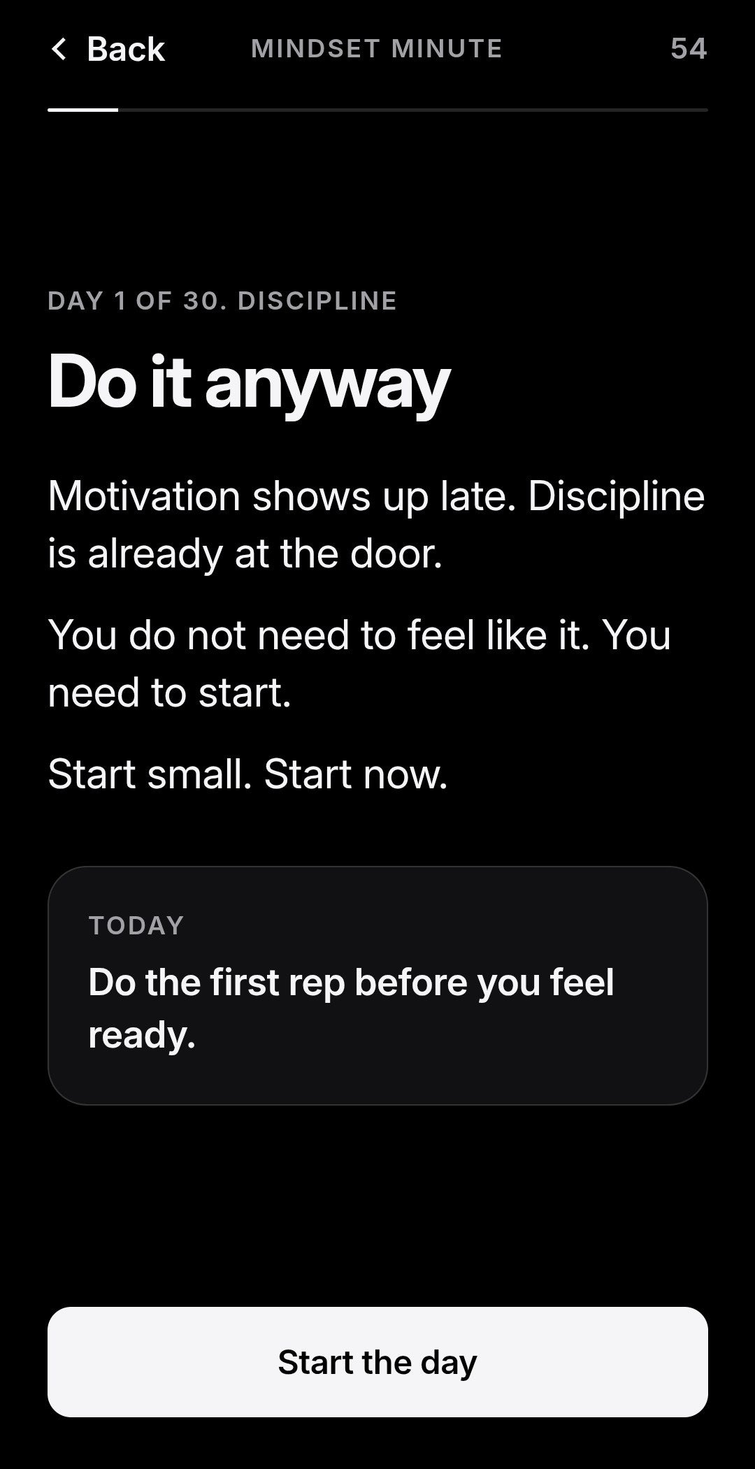 A one-minute mindset nudge